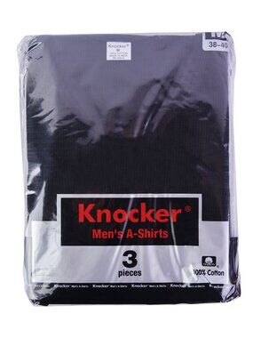 $10 SALE PACK OF 3 - Men's 100% Cotton Black A-Tanks